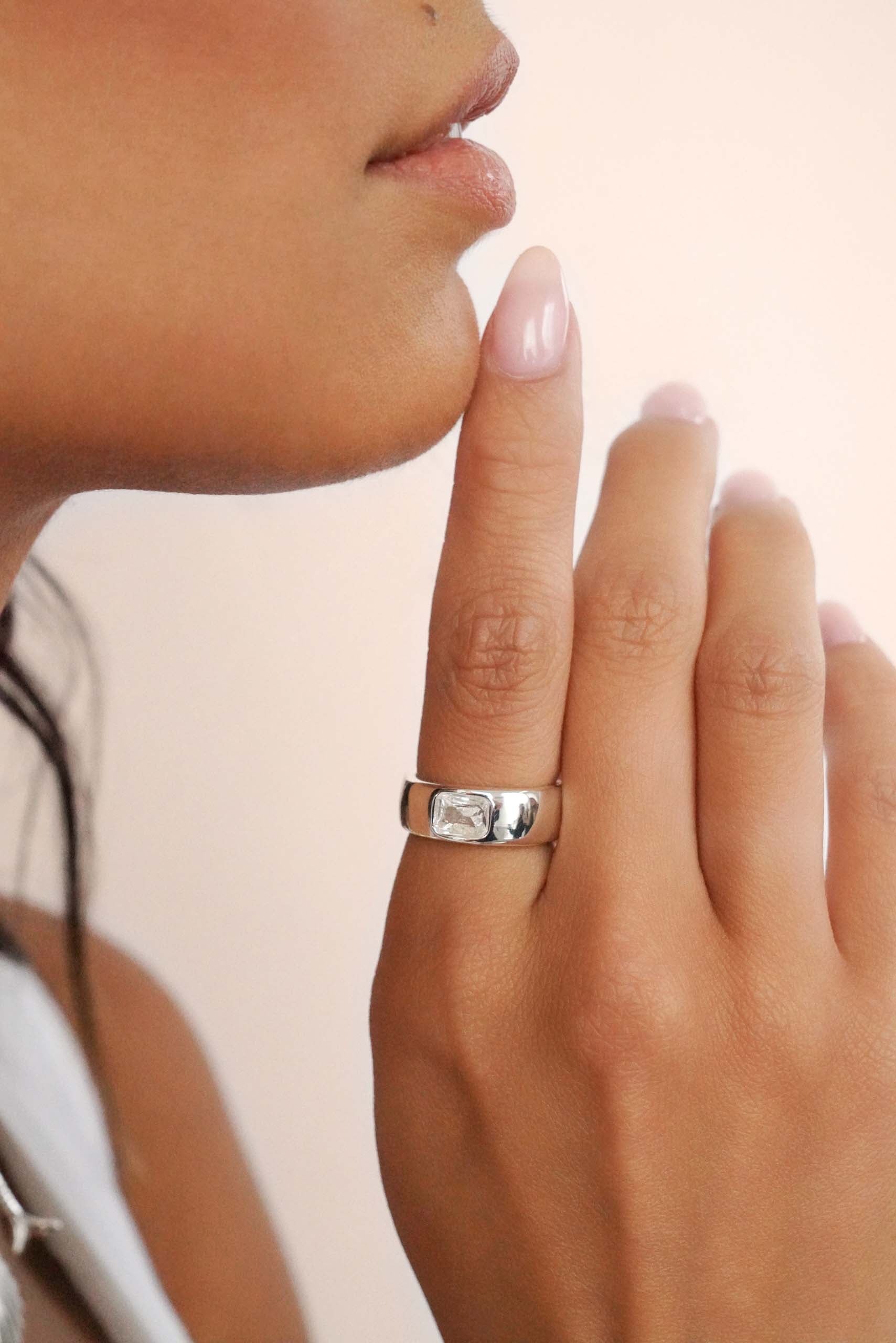 Emerald Cut Treasure Ring
