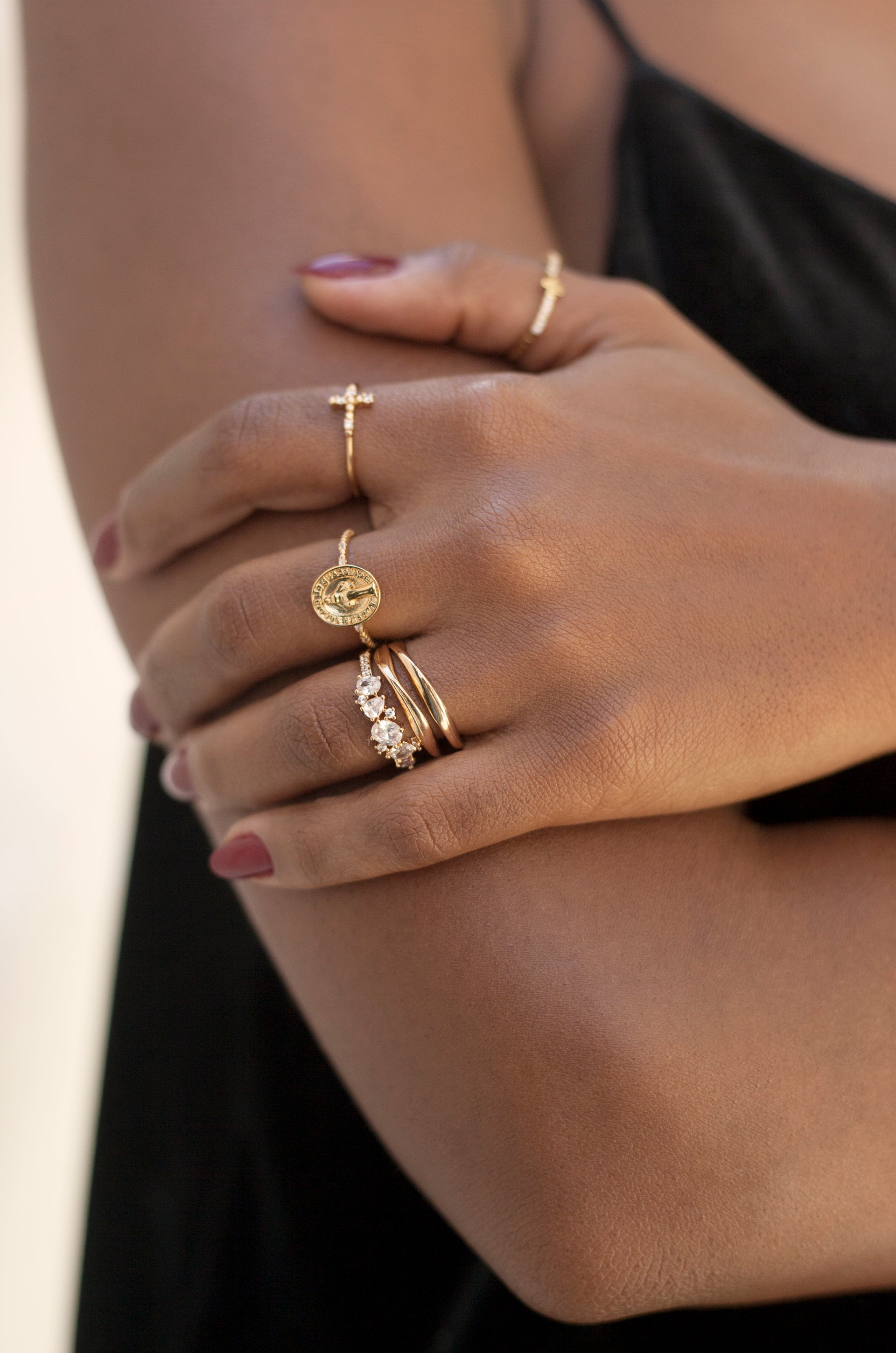 Statement Crystal Cluster Ring