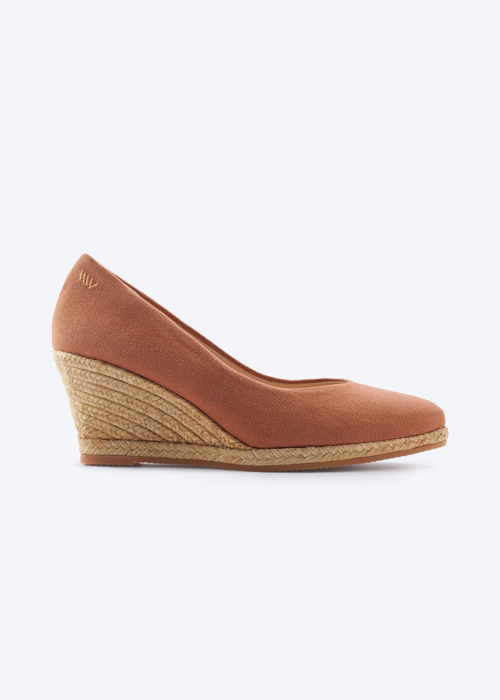 Roses Canvas V Cut Espadrille Wedges