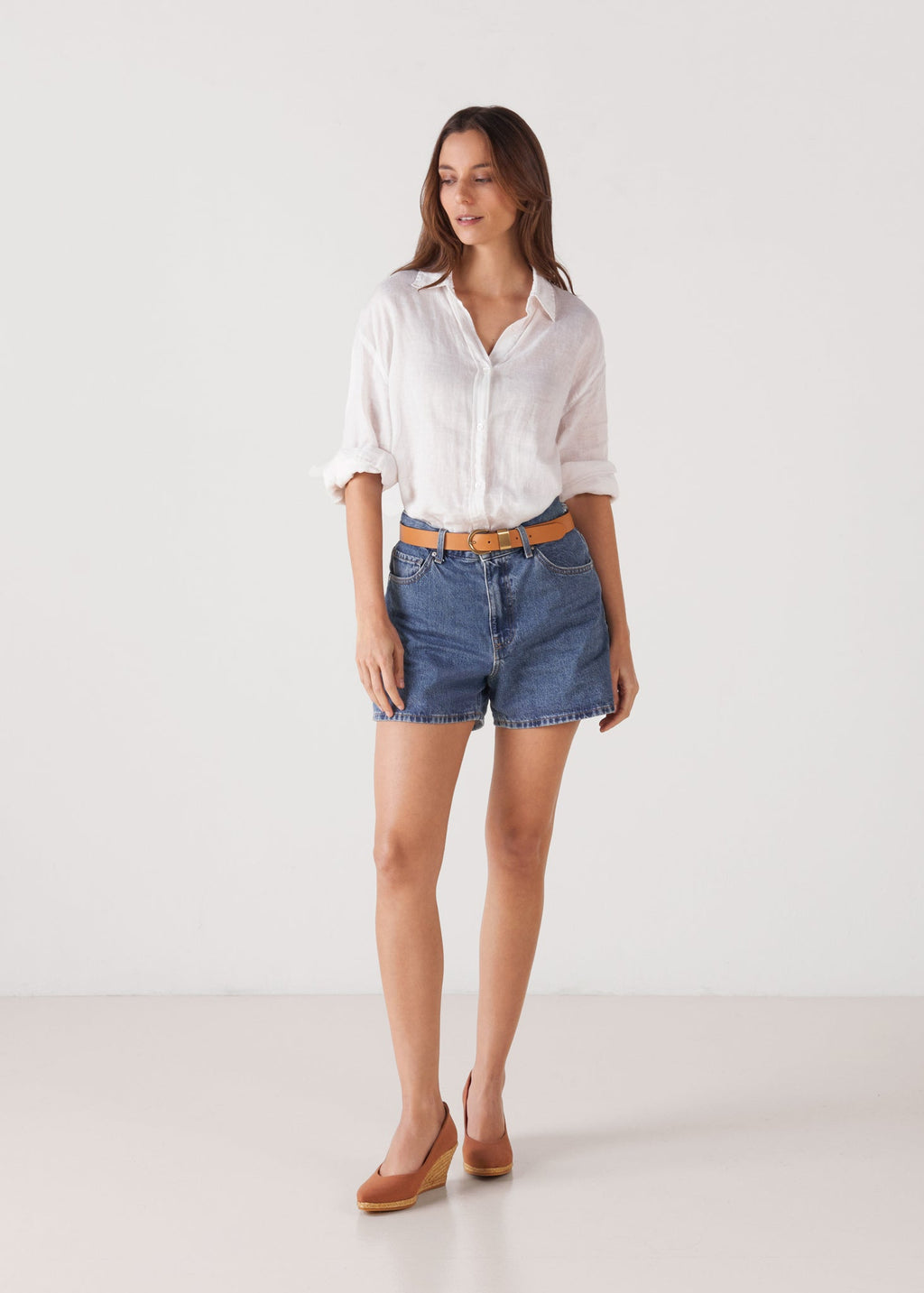 Roses Canvas V Cut Espadrille Wedges