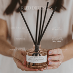 Cashmere and Vanilla Tinted Glass Jar Reed Diffuser