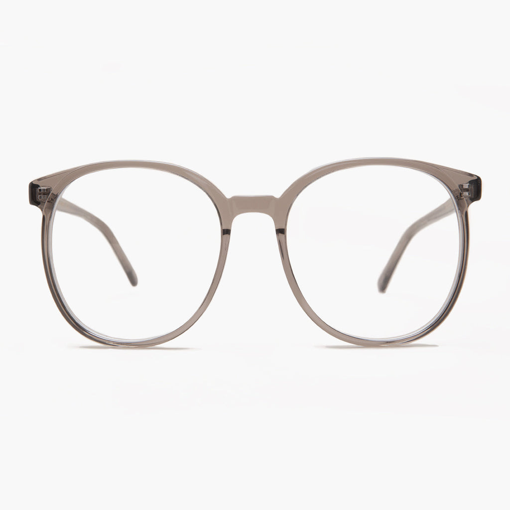 Smarty Gray Round Retro Blue Light Glasses