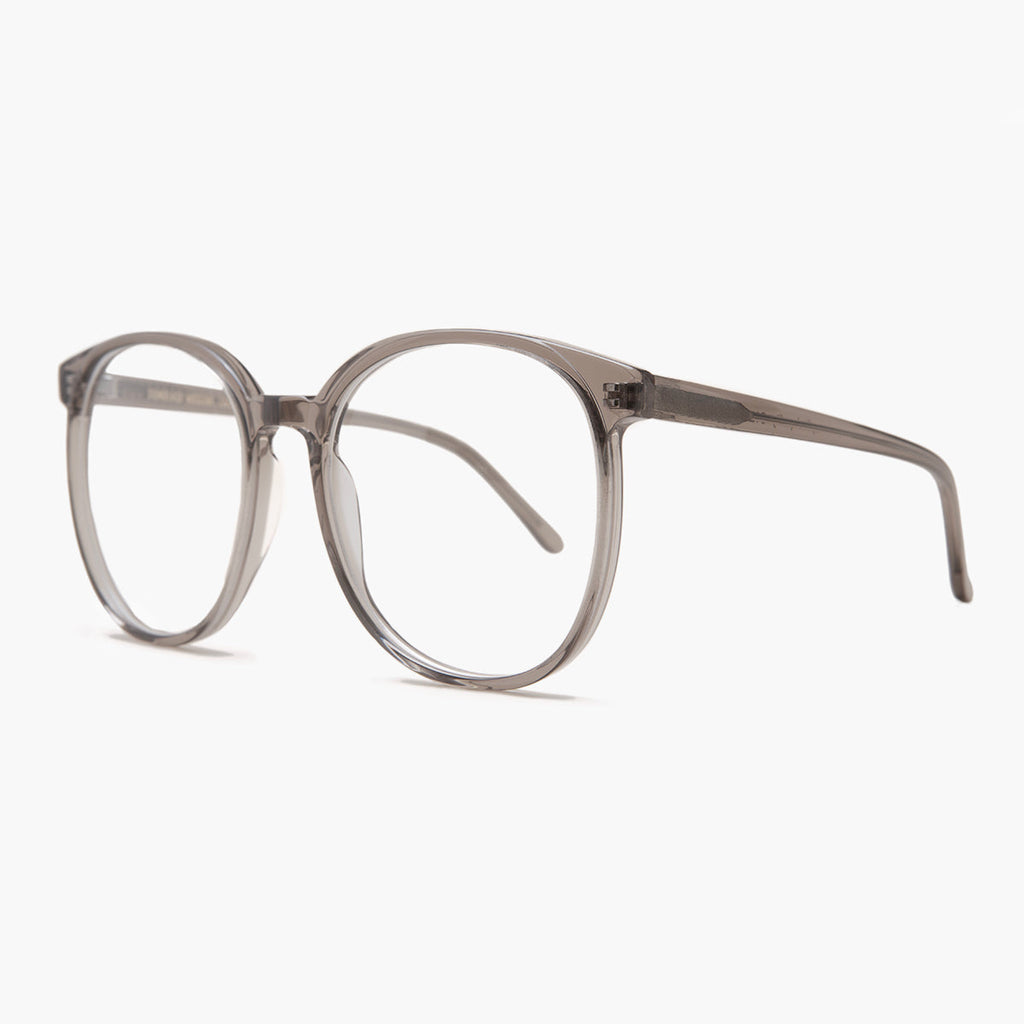 Smarty Gray Round Retro Blue Light Glasses