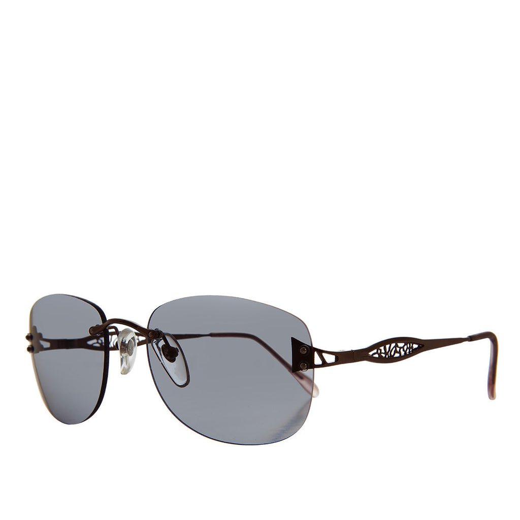 Tinted Rimless 90s Vintage Sunglasses - Vesper