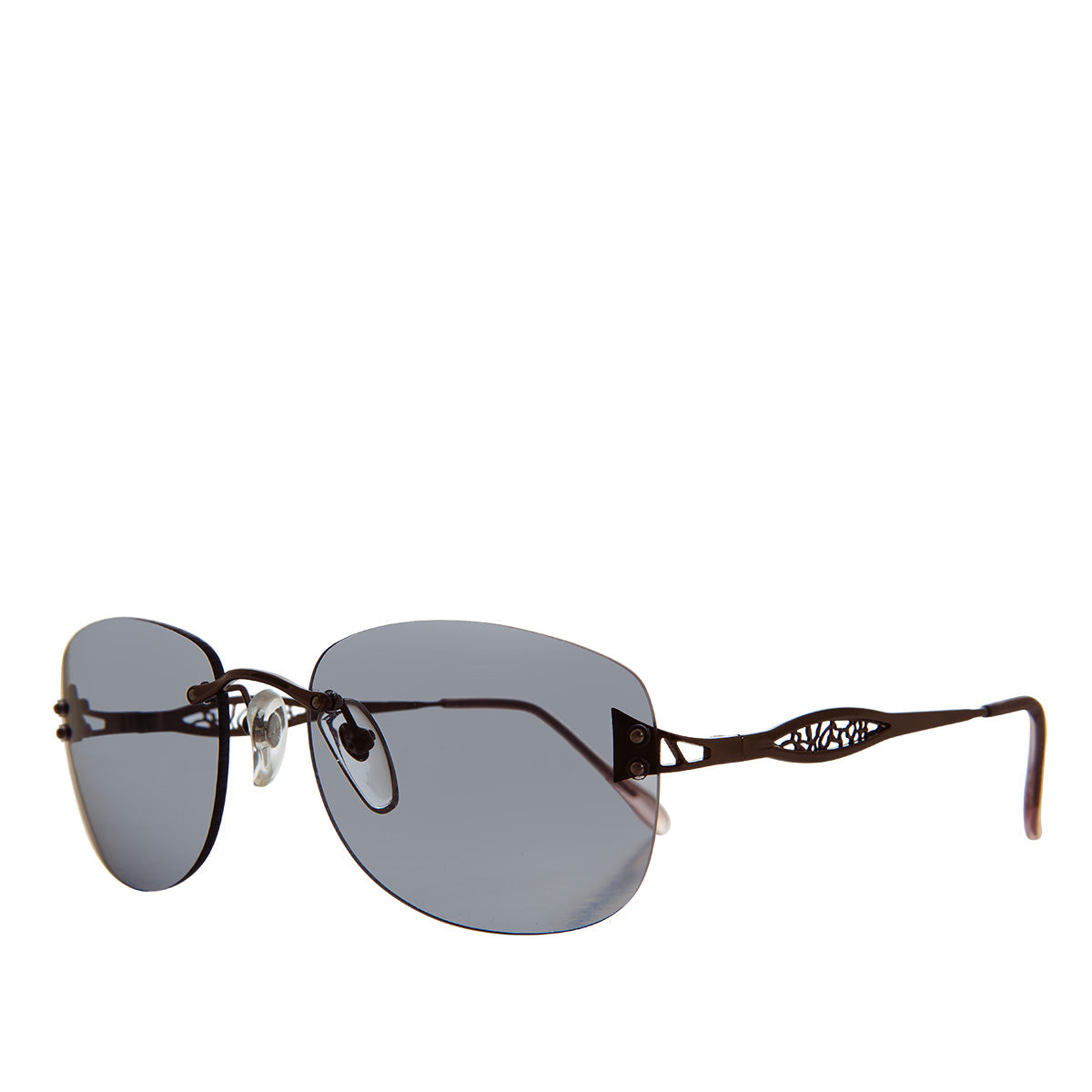 Tinted Rimless 90s Vintage Sunglasses - Vesper