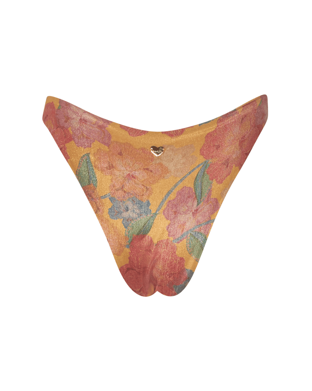 Sarah Orange Dore V-Cut Bikini Bottom