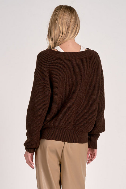 Ashtin Sweater Brown White