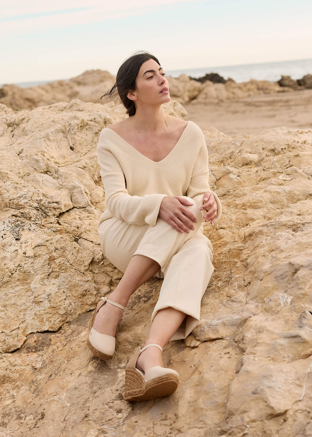 Satuna Canvas Espadrille Wedges