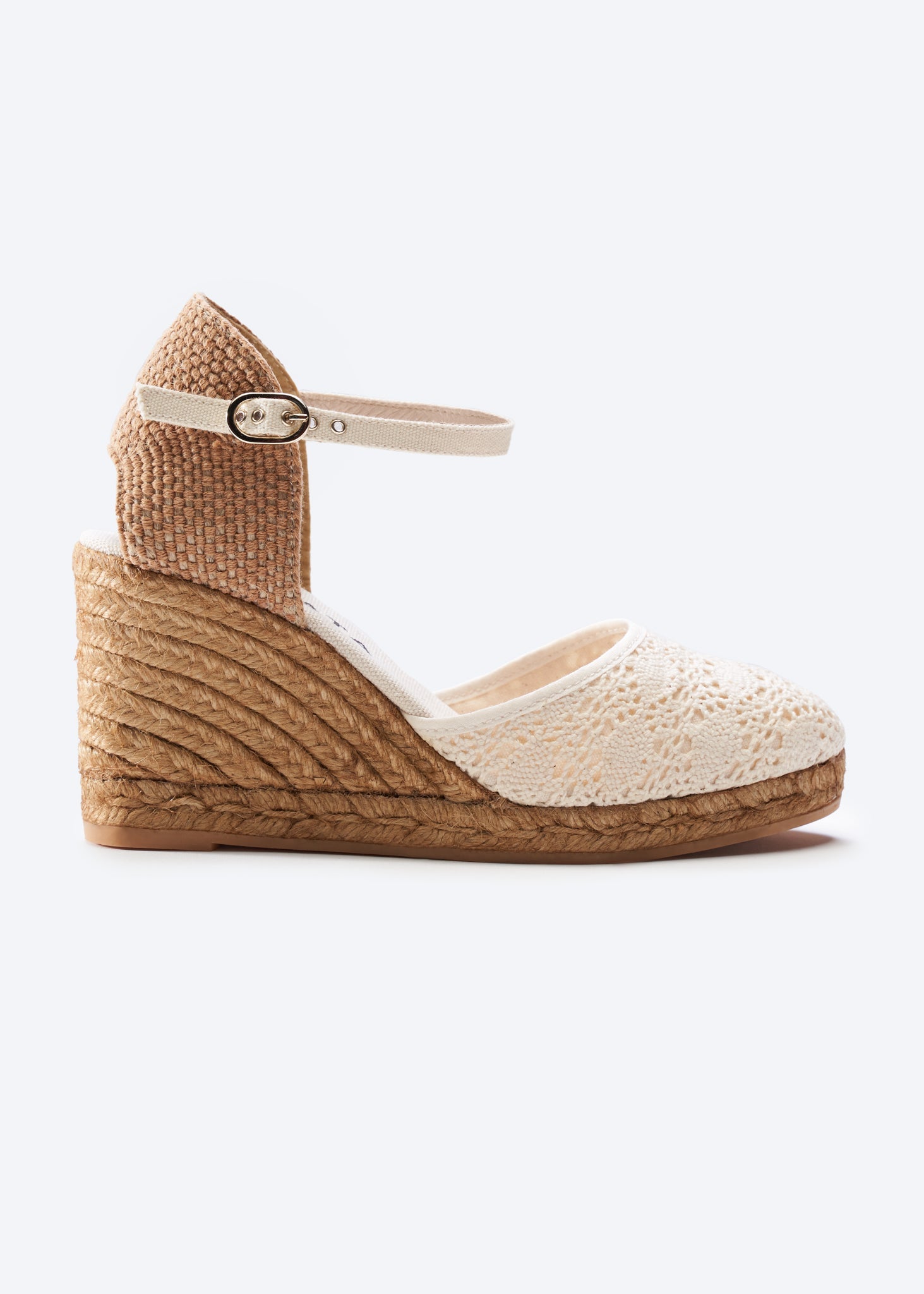 Satuna Premium Fabrics Canvas Espadrille Wedges