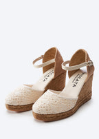 Satuna Premium Fabrics Canvas Espadrille Wedges