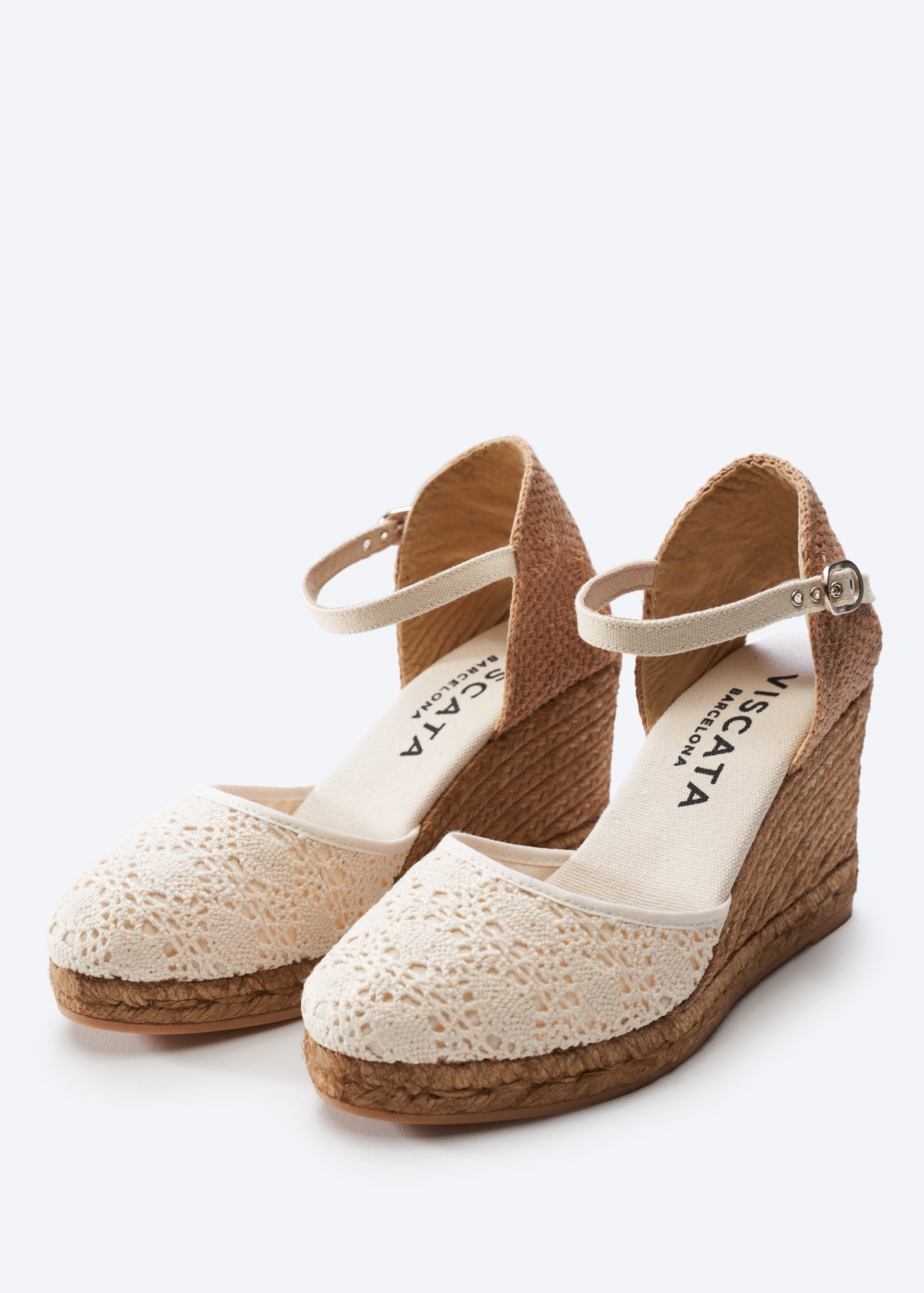 Satuna Premium Fabrics Canvas Espadrille Wedges