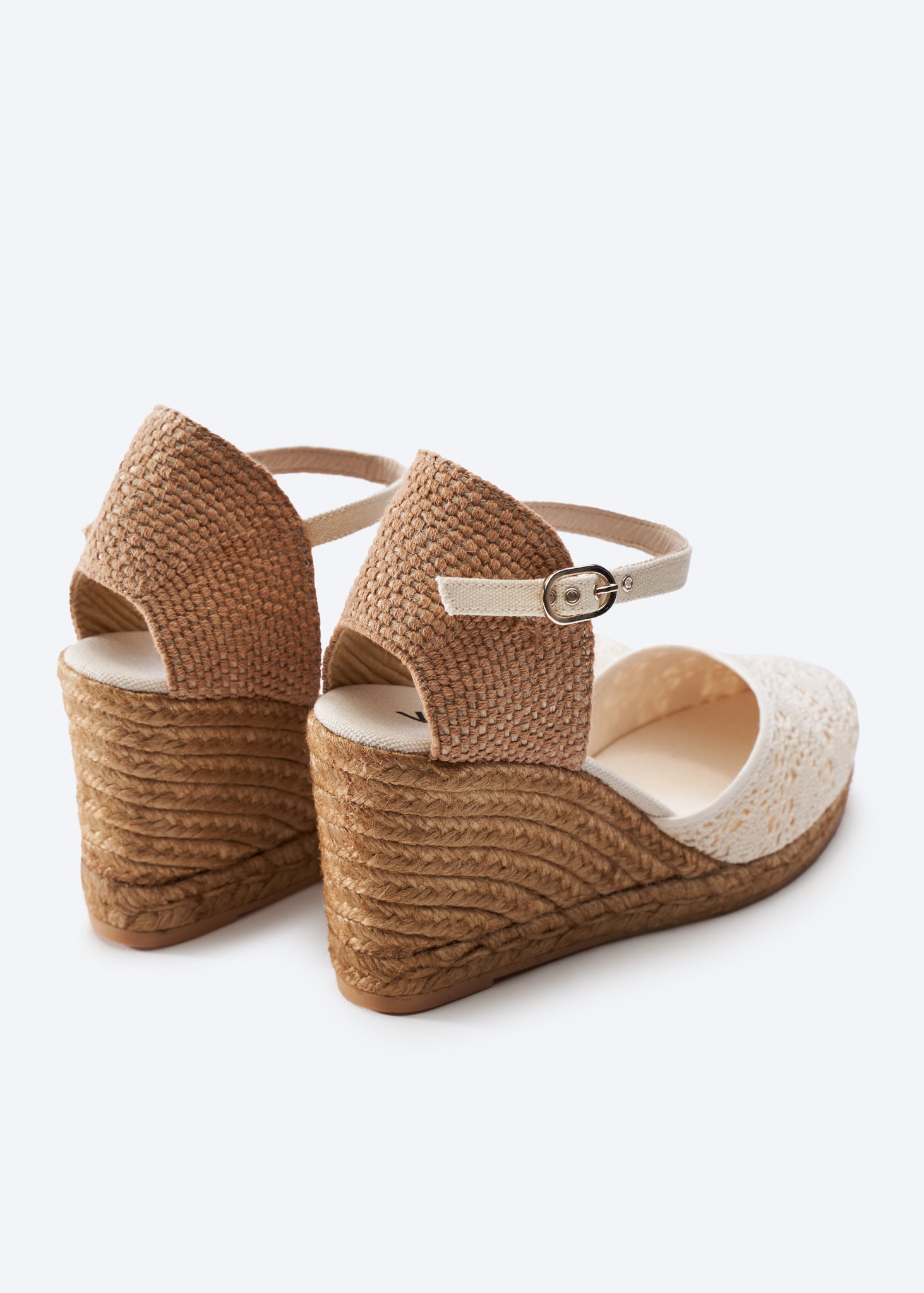 Satuna Premium Fabrics Canvas Espadrille Wedges