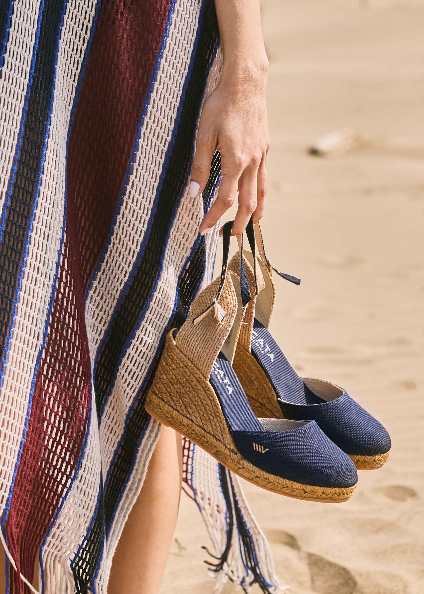 Satuna Canvas Espadrille Wedges