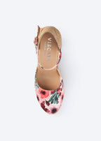 Satuna Premium Fabrics Canvas Espadrille Wedges
