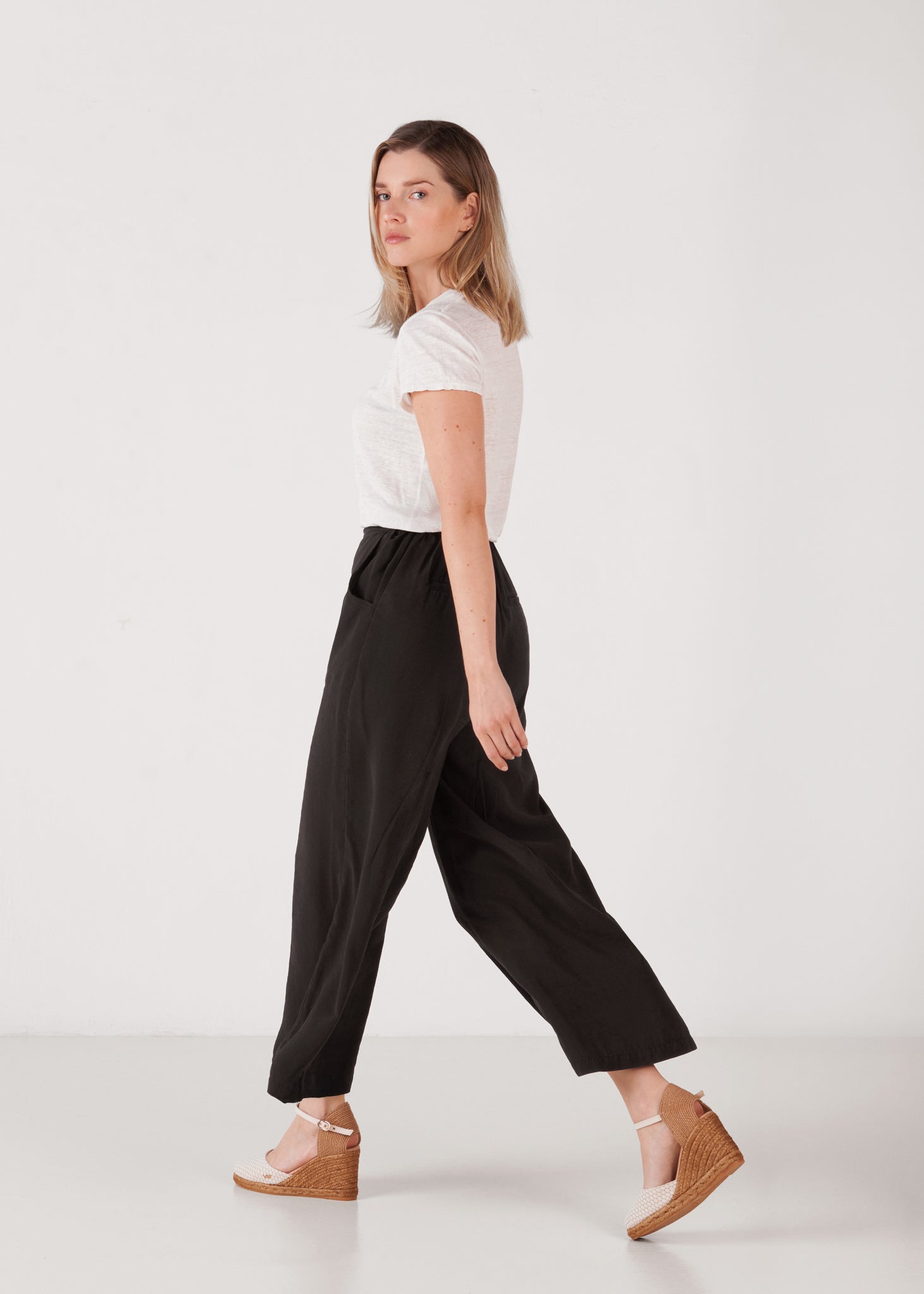 Satuna Premium Fabrics Canvas Espadrille Wedges