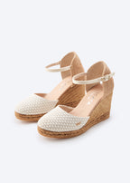 Satuna Premium Fabrics Canvas Espadrille Wedges