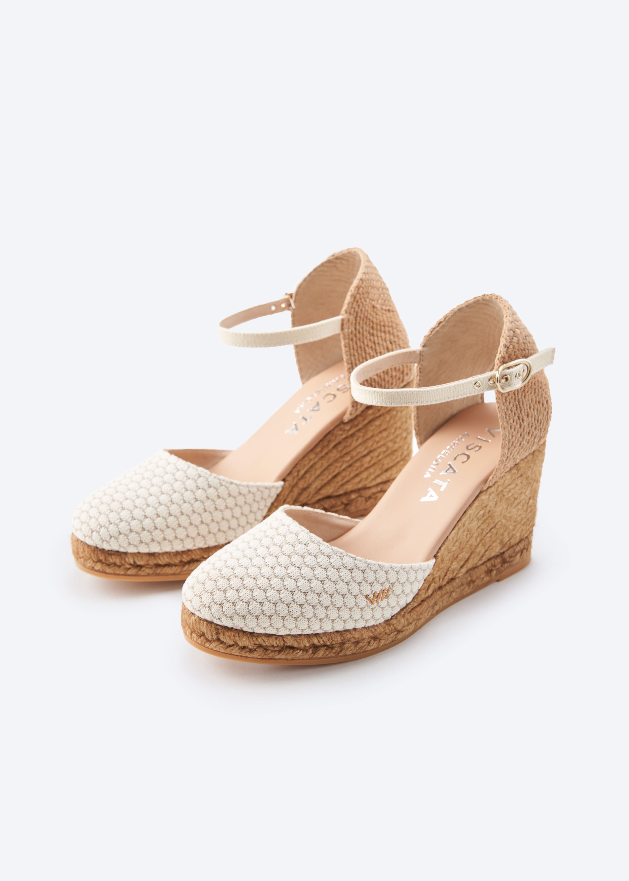 Satuna Premium Fabrics Canvas Espadrille Wedges