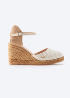 Satuna Premium Fabrics Canvas Espadrille Wedges