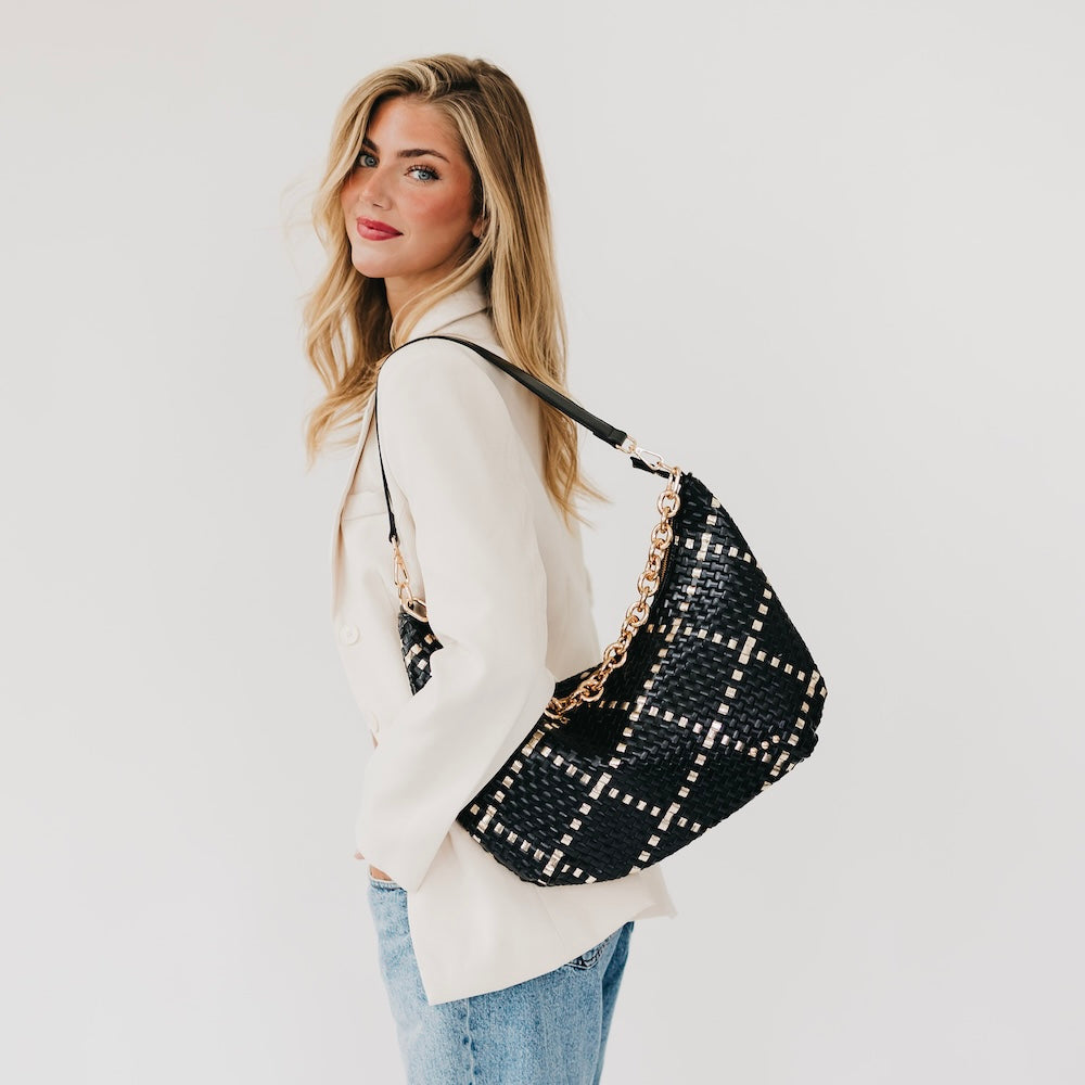 Sienna Slouchy Woven Shoulder Bag