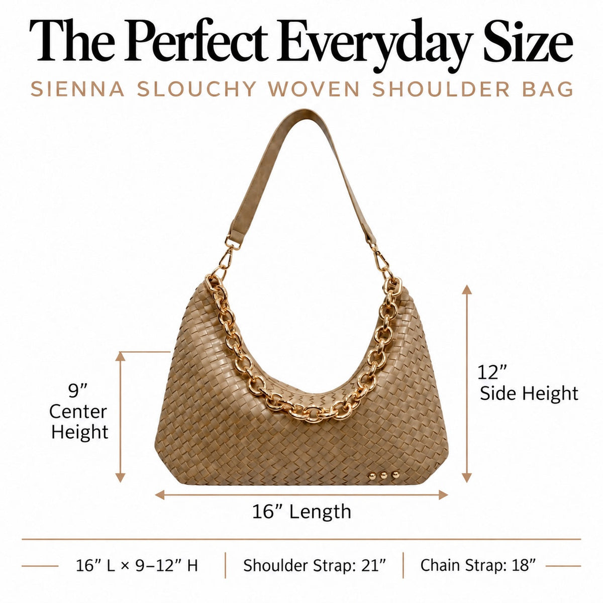 Sienna Slouchy Woven Shoulder Bag