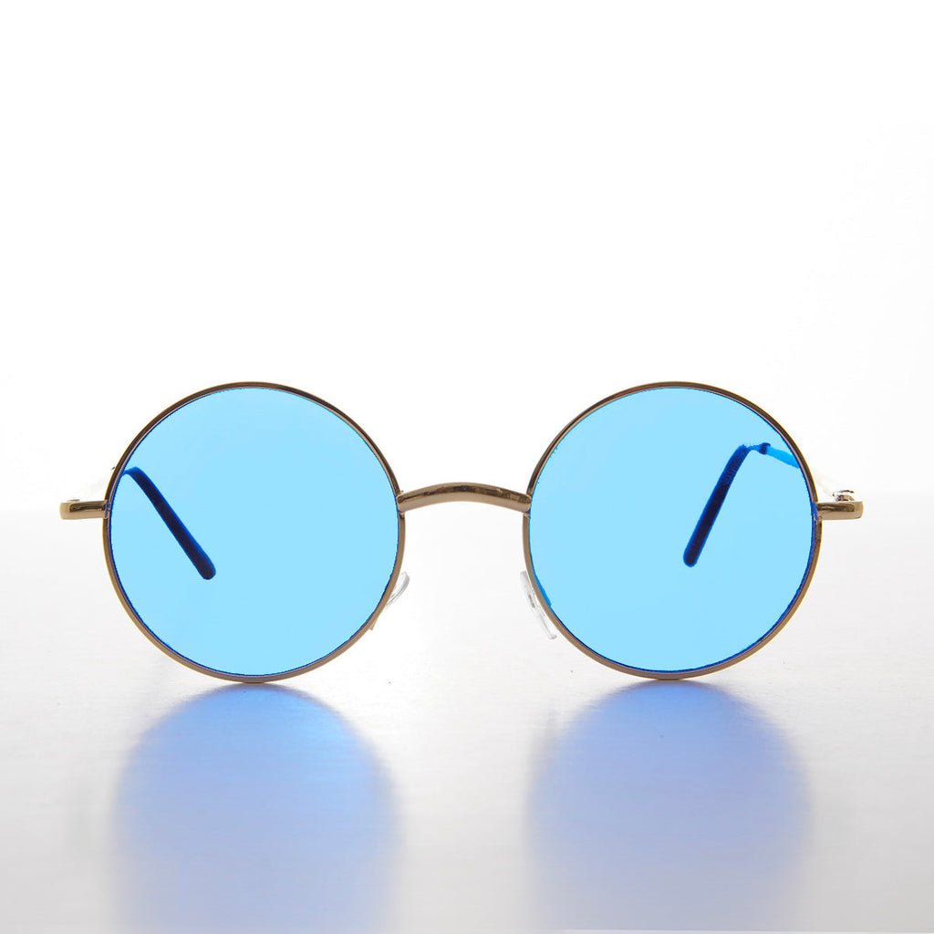 Large Round Tinted Lens Sunglasses - Tipsy