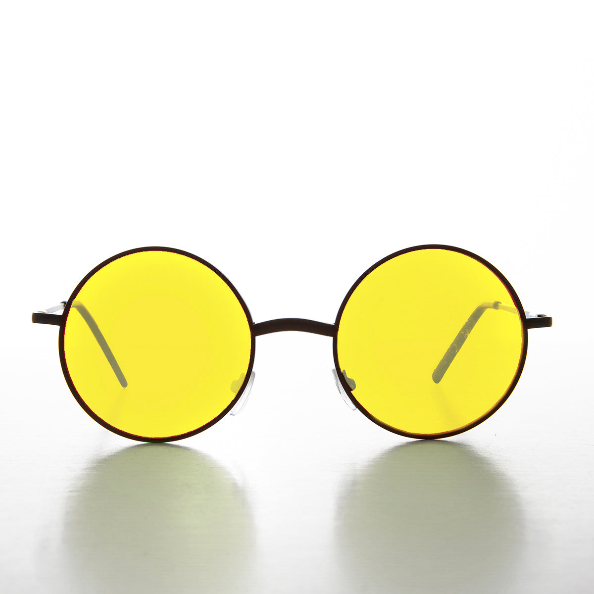 Large Round Tinted Lens Sunglasses - Tipsy