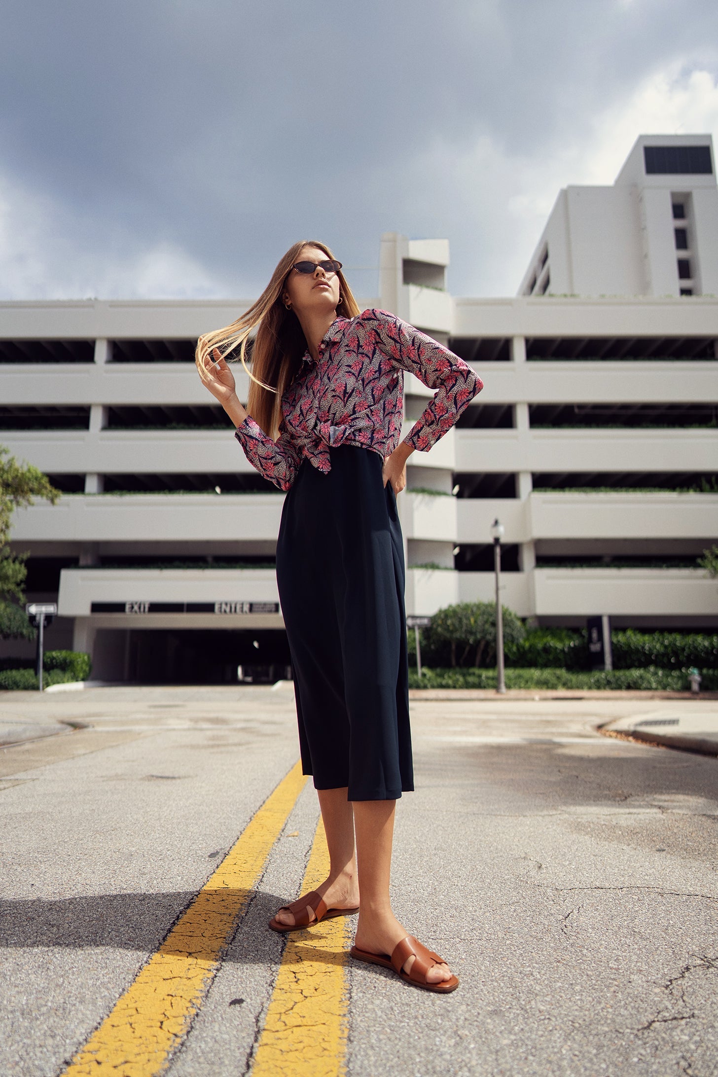 V STRAPPY SLIP DRESS