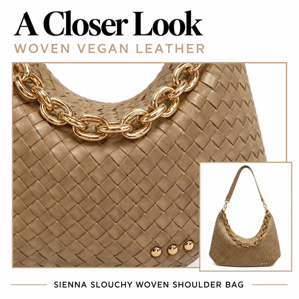 Sienna Slouchy Woven Shoulder Bag