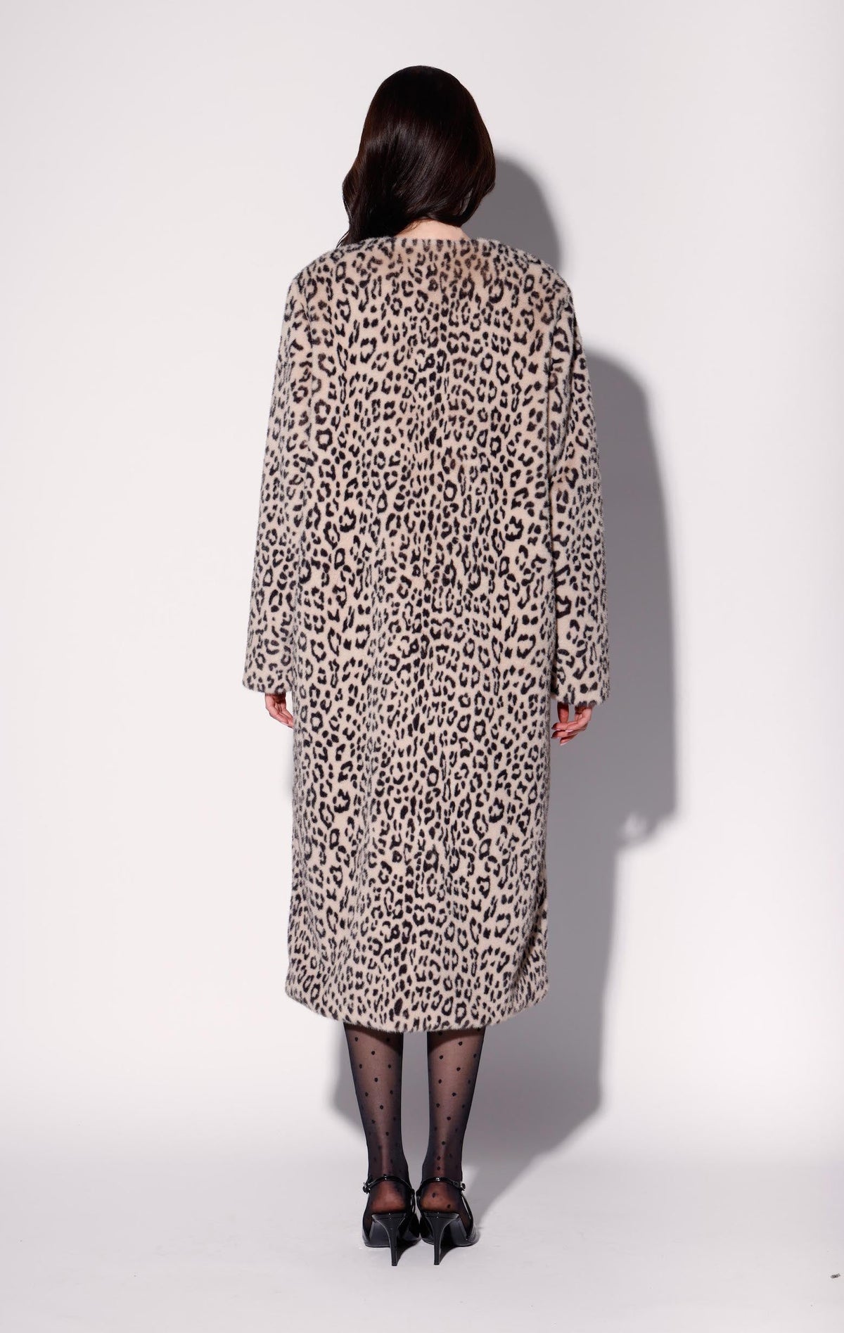Pierre Coat, Leopard Faux Fur