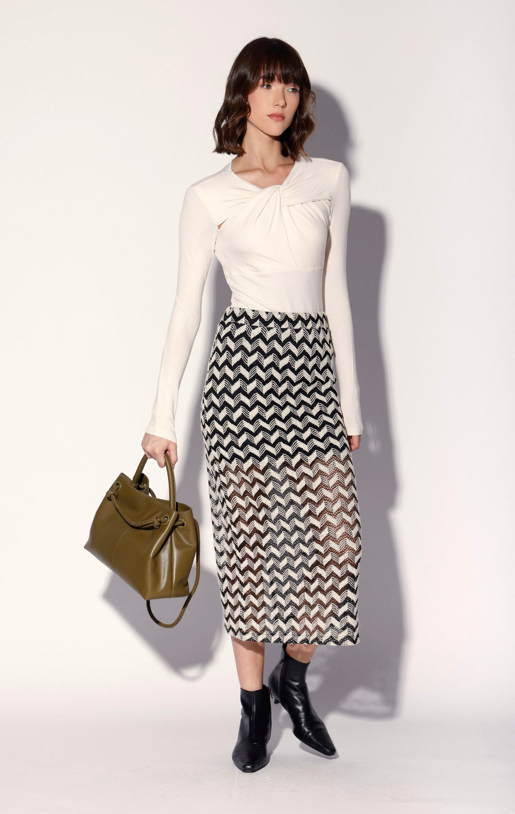 Nelle Skirt, Chevron Crochet