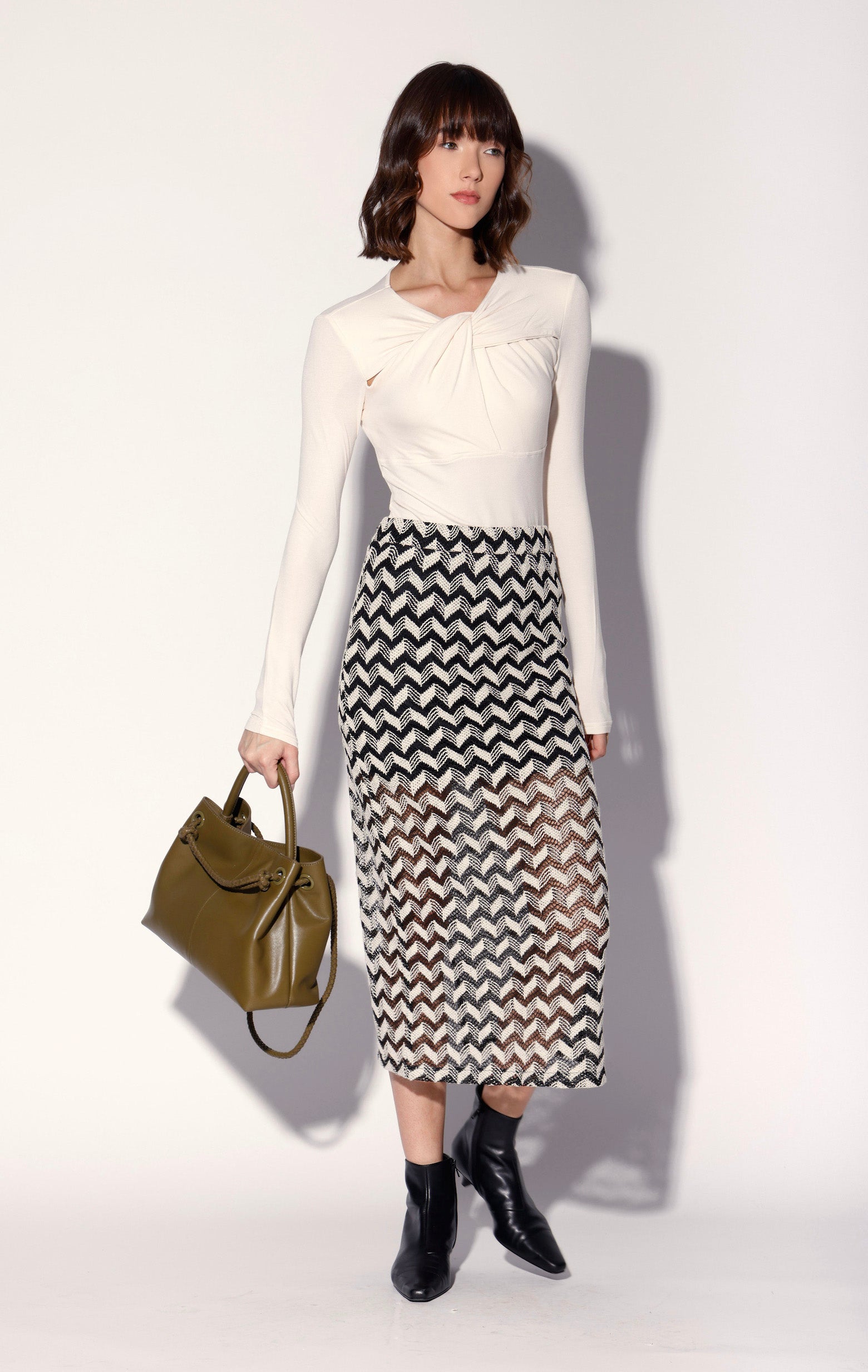 Nelle Skirt, Chevron Crochet