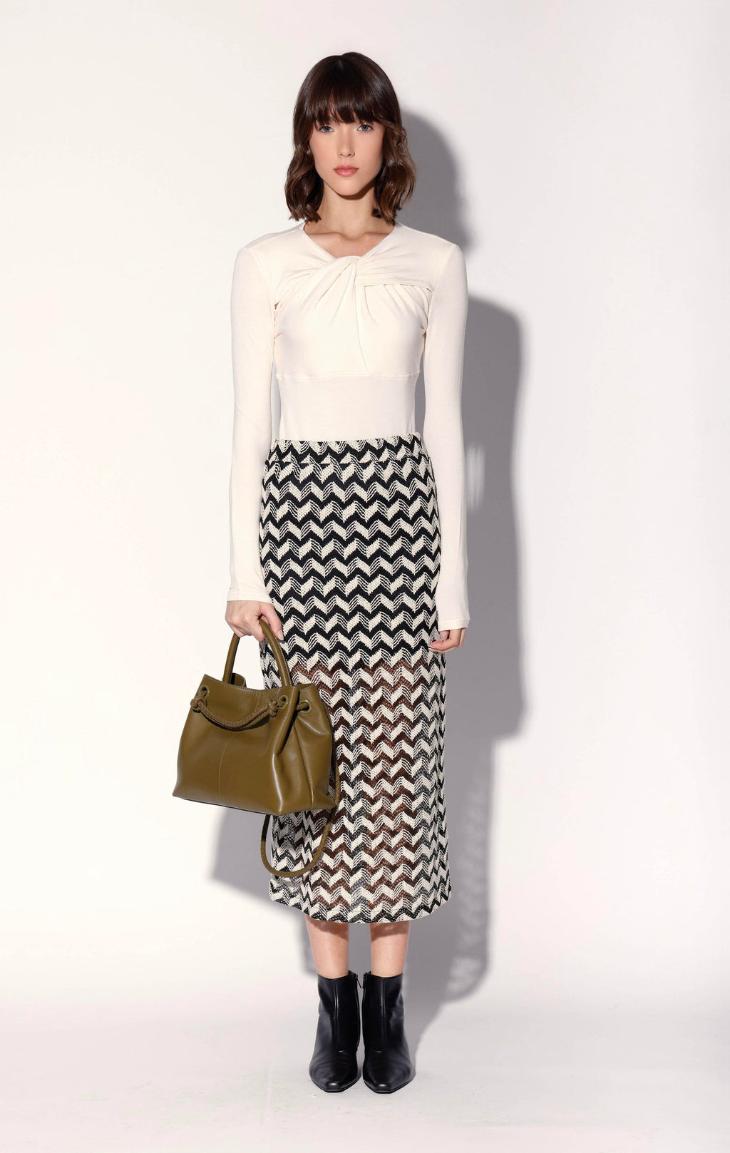 Nelle Skirt, Chevron Crochet