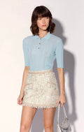 Vallery Skirt, Atlantic Tweed