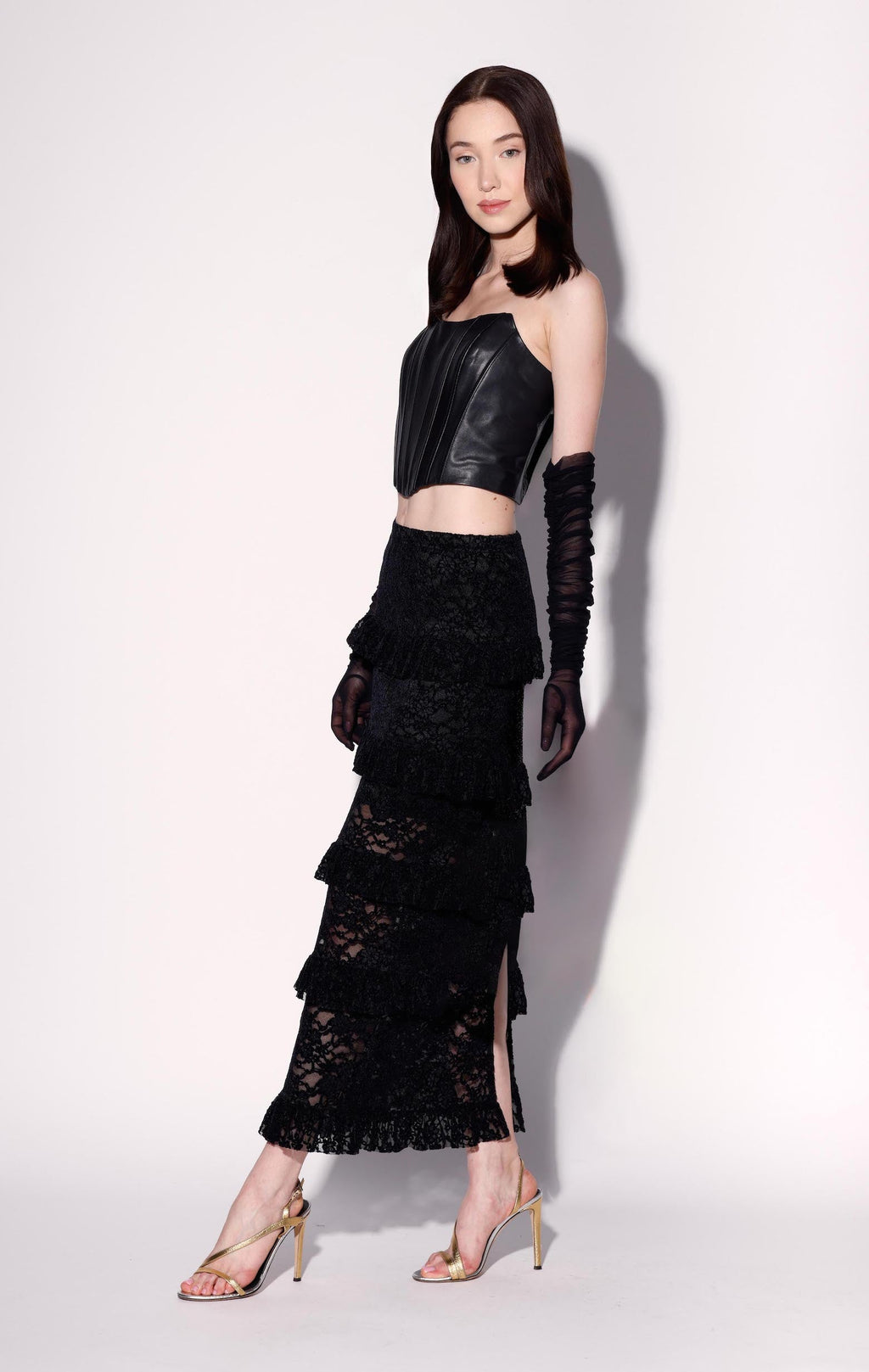 Paige Skirt, Black Lace