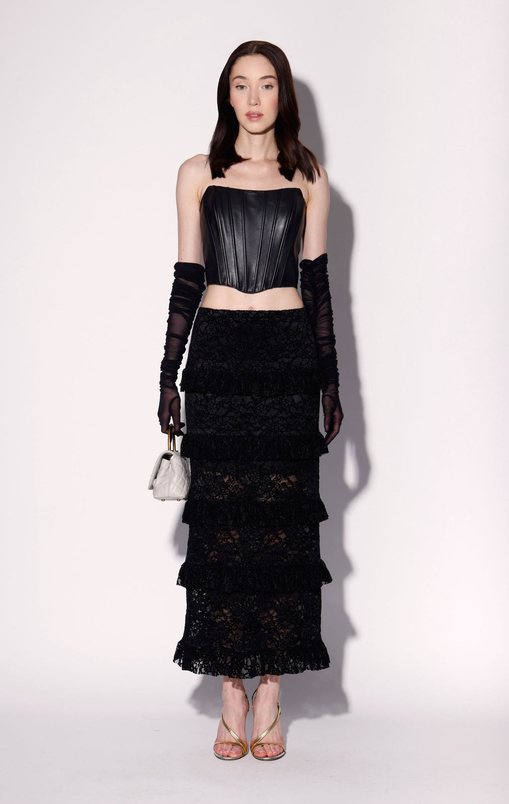 Paige Skirt, Black Lace