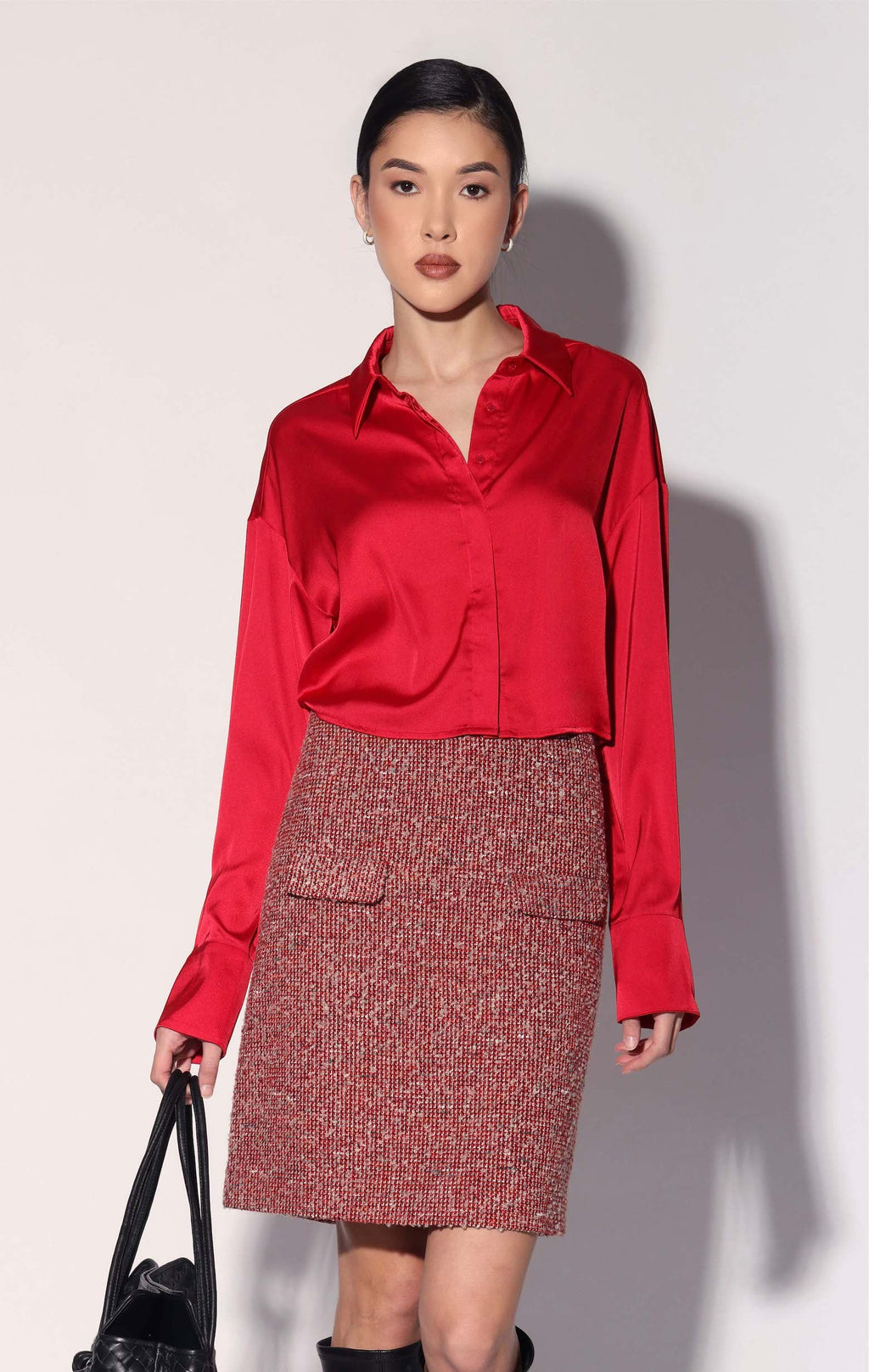 Caryl Skirt, Poppy Tweed