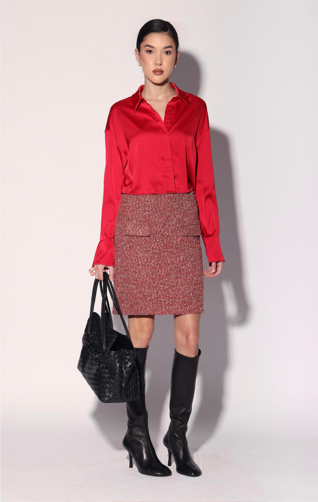 Caryl Skirt, Poppy Tweed