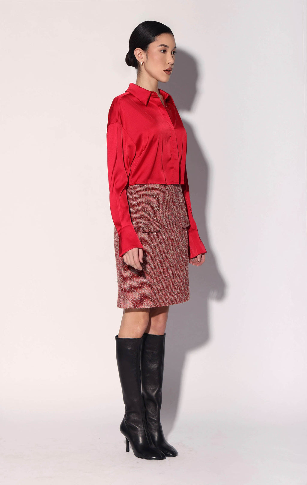 Caryl Skirt, Poppy Tweed
