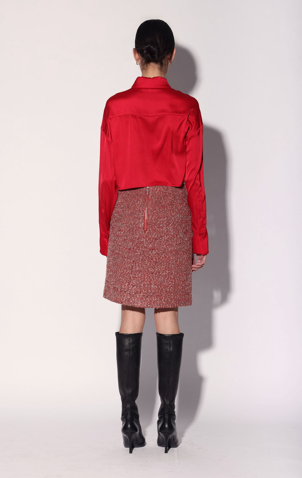 Caryl Skirt, Poppy Tweed
