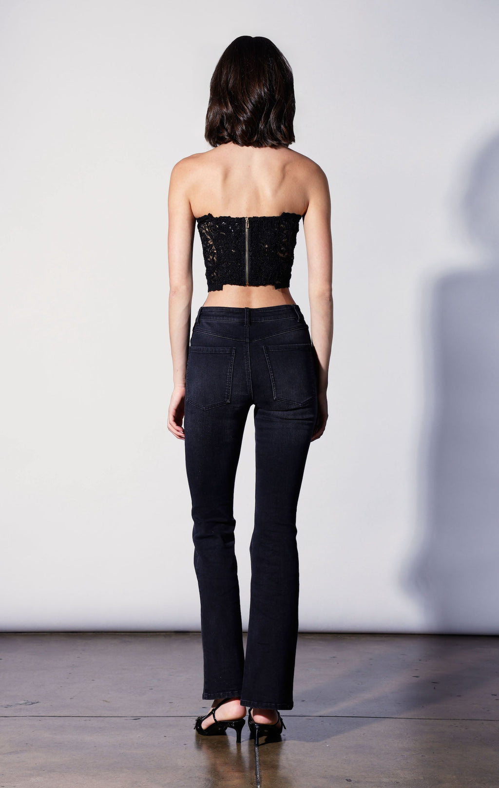 Angelique Top, Black Lace