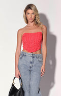 Catrine Top, Coral Lace
