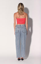 Catrine Top, Coral Lace