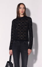 Tiara Top, Black Lotus Lace