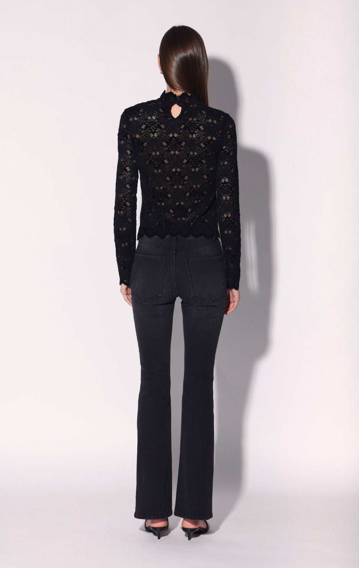 Tiara Top, Black Lotus Lace