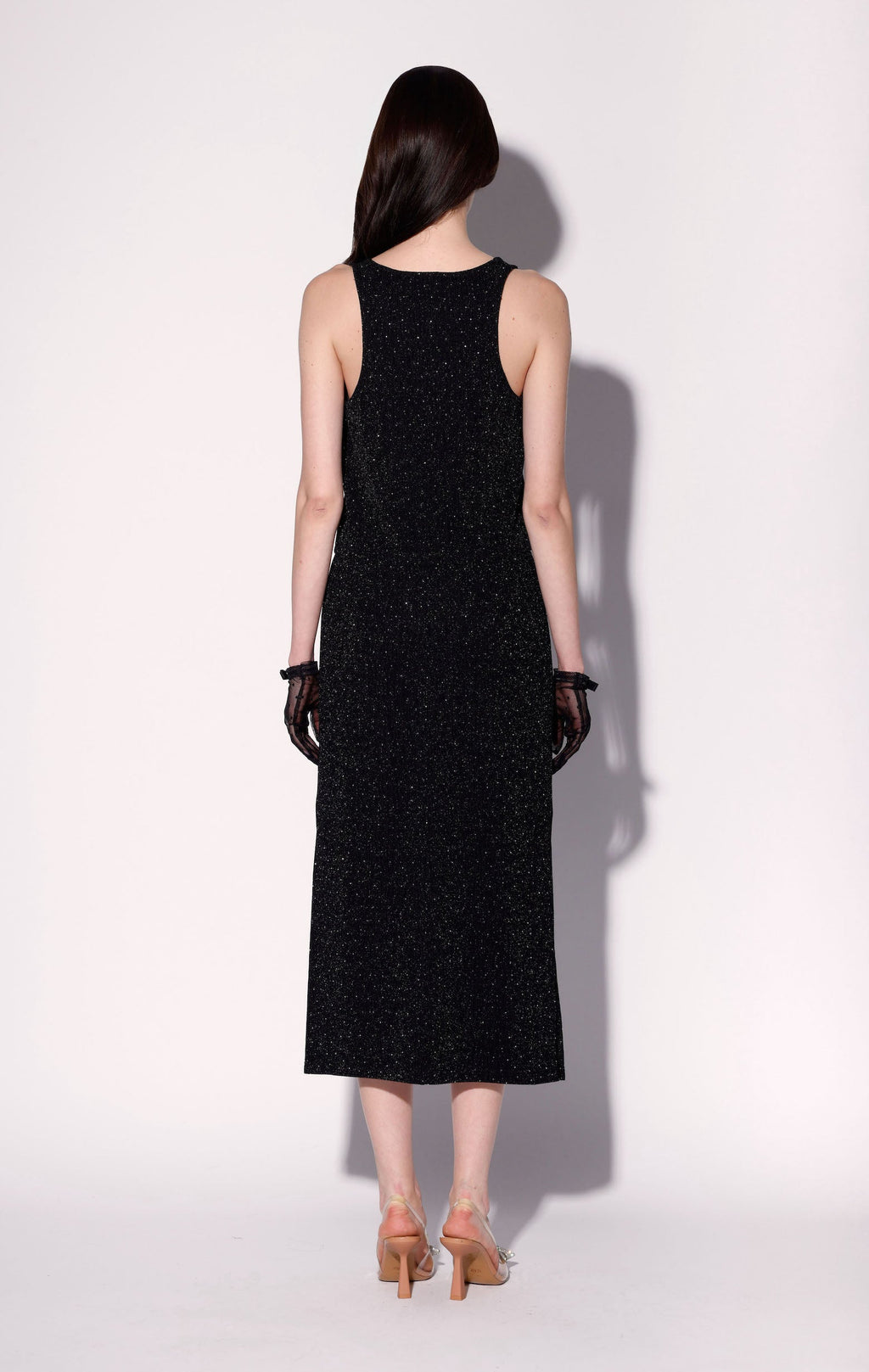 Gianna Skirt, Black and Rhinestone