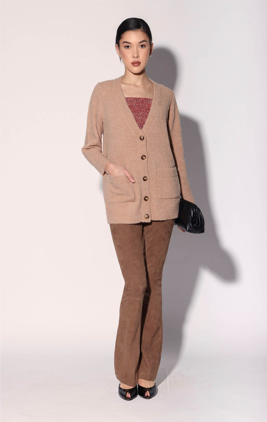 Alma Cardigan, Tan