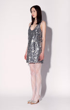 Dreamer Dress, Silver Sequin