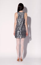 Dreamer Dress, Silver Sequin