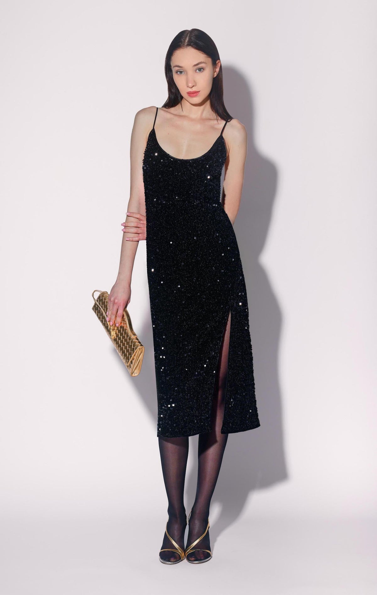 Jamie Dress, Black Sequin