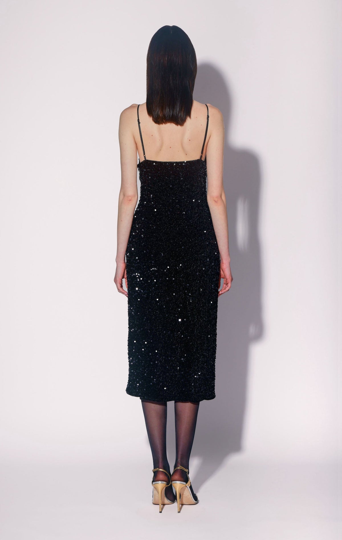 Jamie Dress, Black Sequin